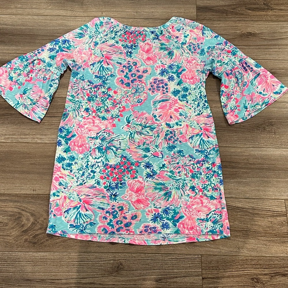 Lilly Pulitzer Del Lago Tunic Dress in Gypsea Serene Size Large - Picture 2 of 8
